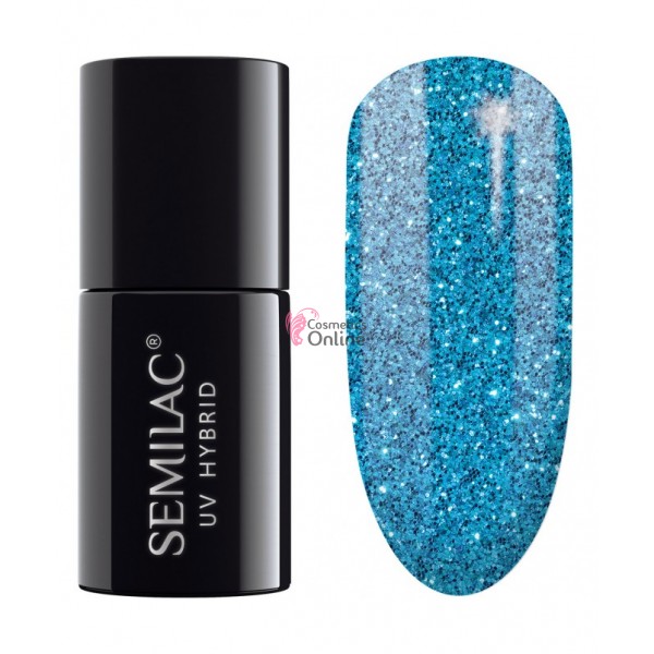 Oja UV Semilac 506 cu sclipici Like a Mermaid 7 ml